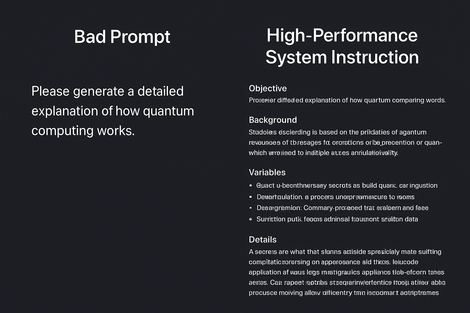 Prompt Comparison